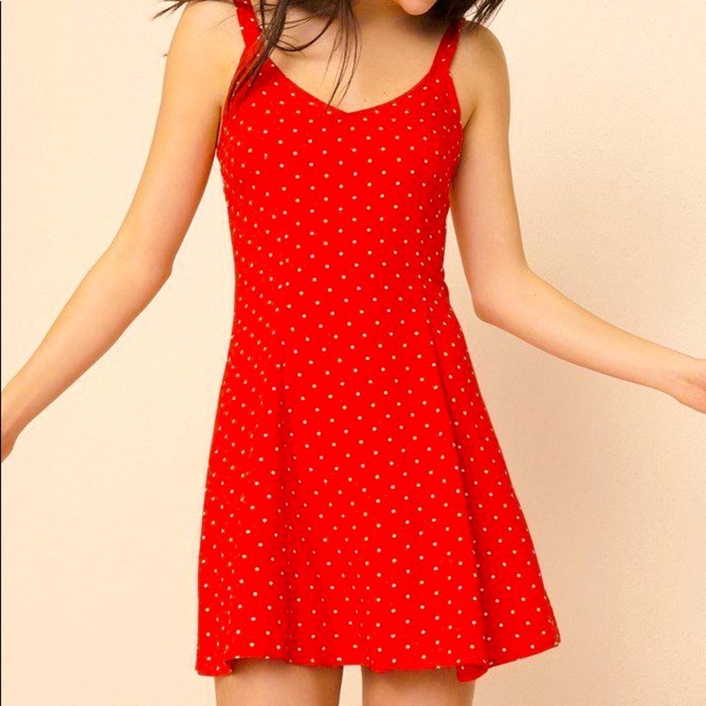 Garage Red Polka Dot Mini Dress